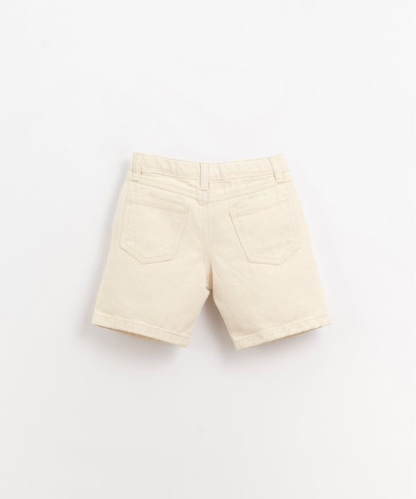 Short en jean blanc garçon - Vanille Coton