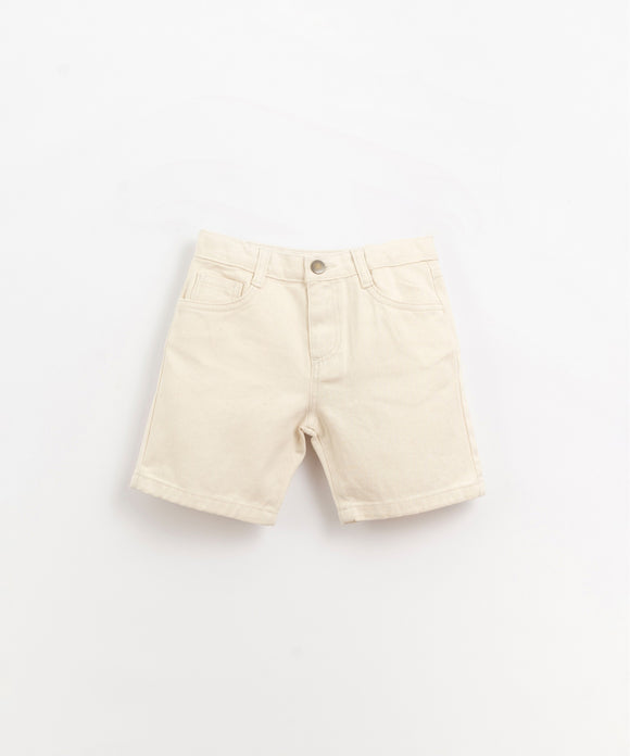 Short en jean blanc garçon - Vanille Coton