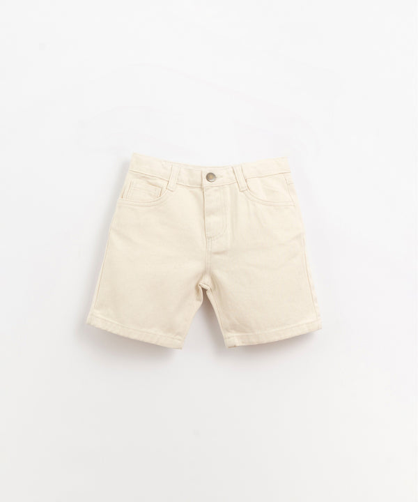 Short en jean blanc garçon - Vanille Coton