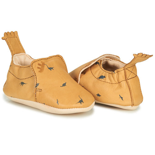 Chaussons Blublu dino - Vanille Coton