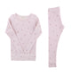 Pyjama 2 pièces jeune pousse rose clair - Vanille Coton