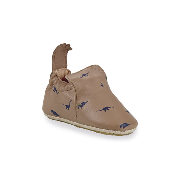 Chaussons Blublu dino foncé - Vanille Coton
