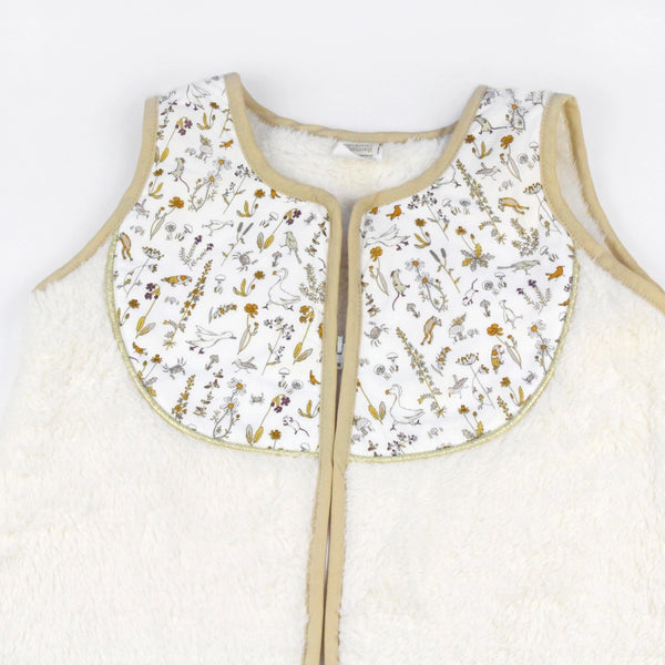 Gigoteuse Liberty et polaire Camille - Vanille Coton