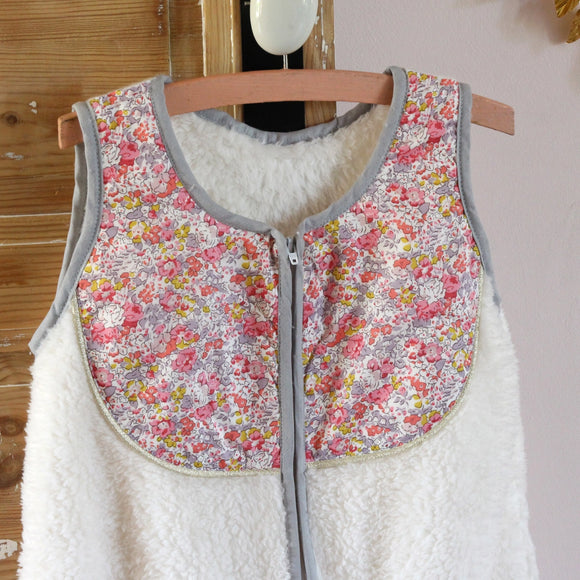 Gigoteuse Liberty et polaire Clara - Vanille Coton