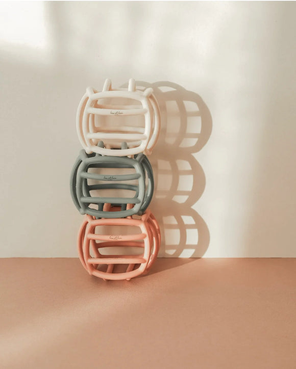 Balle d'activité en silicone bleu - Vanille Coton