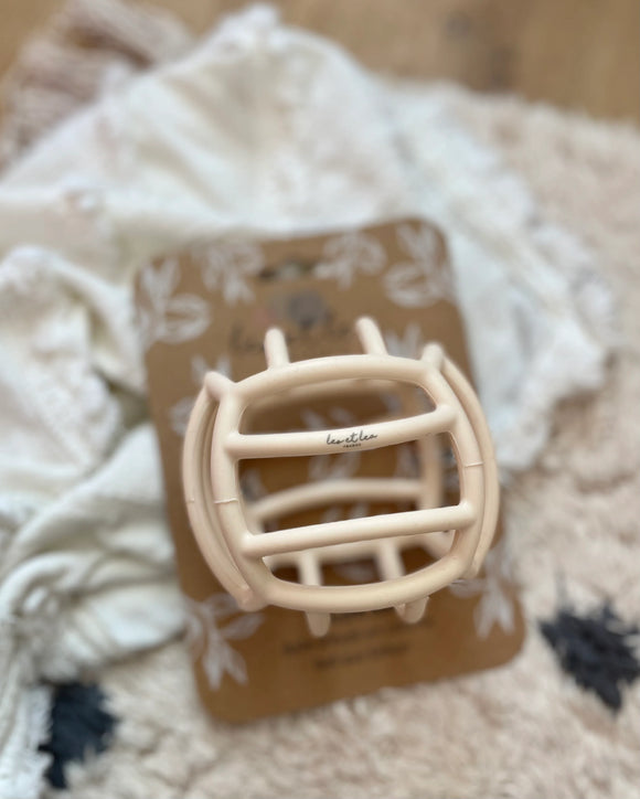 Balle d'activité en silicone marron glacé - Vanille Coton