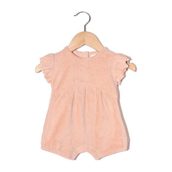 Combinaison courte en éponge Julie - Vanille Coton