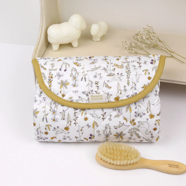 Matelas à langer de voyage Camille - Vanille Coton