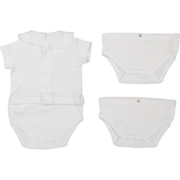 Body ajouré bas amovible - Vanille Coton