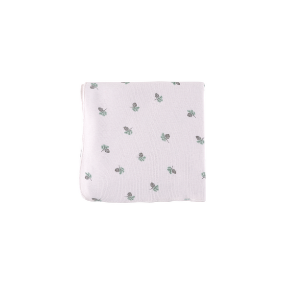 Couverture bébé pomme de pin - Vanille Coton