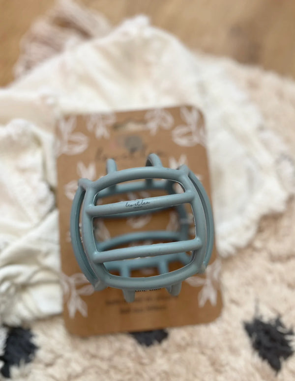 Balle d'activité en silicone bleu - Vanille Coton