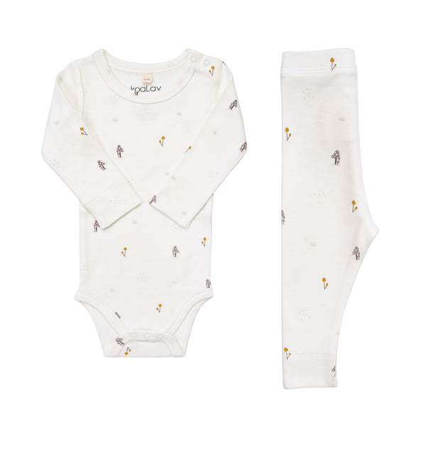 Ensemble body/legging forêt enchantée - Vanille Coton