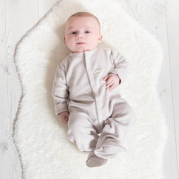 Pyjama polaire coton BIO taupe - Vanille Coton